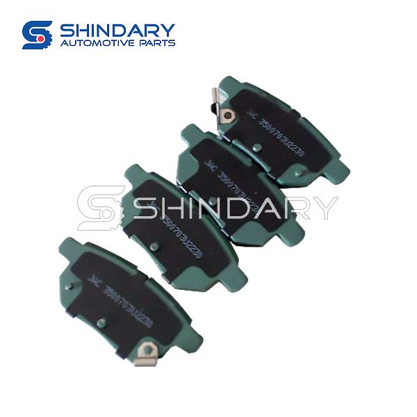 Rear brake pad (shoe) for JAC S2 3500700U2230-F01