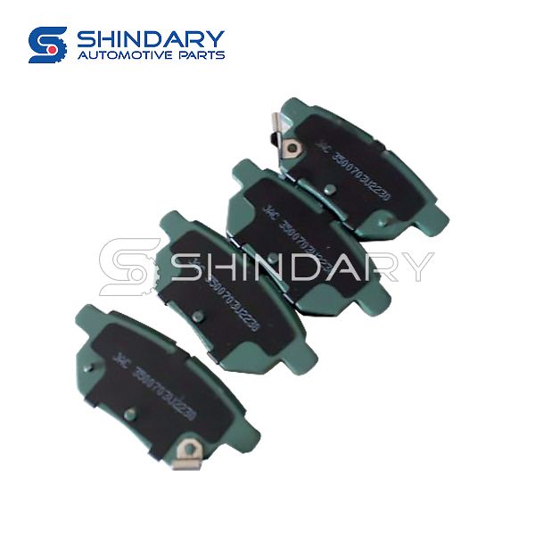Rear brake pad (shoe) 3500700U2230-F01 for JAC S3