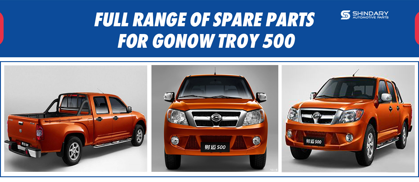 Full range of spare parts for GONOW TROY 500
