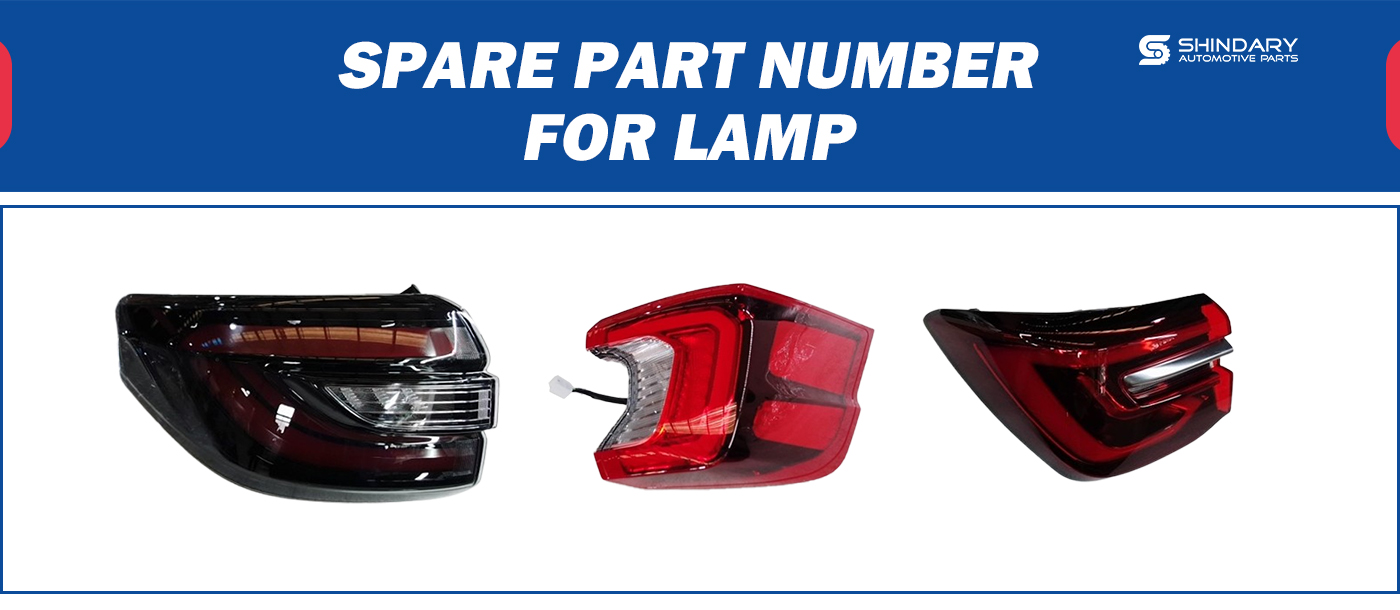 【SHINDARY PRODUCTS】SPARE PARTS NUMBERS FOR LAMP