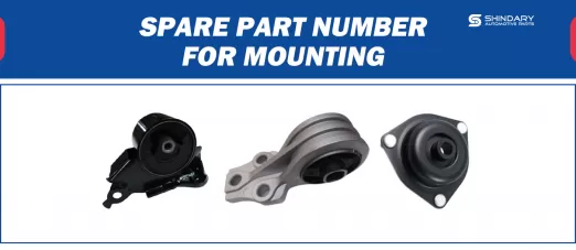 【SHINDARY PRODUCTS】SPARE PARTS NUMBERS FOR  MOUNTING