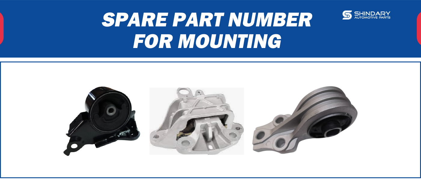 【SHINDARY PRODUCTS】SPARE PARTS NUMBERS FOR MOUNTING