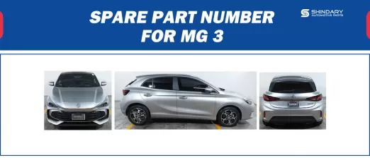 【SHINDARY PRODUCT】SPARE PARTS NUMBERS FOR MG3