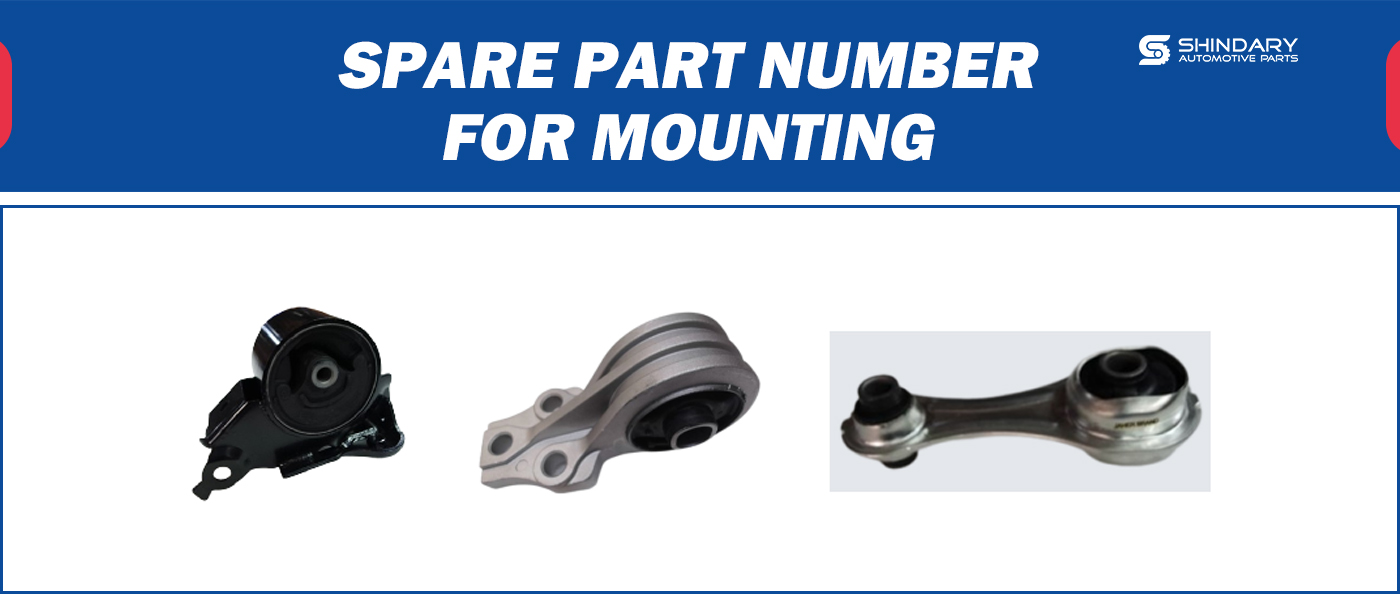 【SHINDARY PRODUCTS】SPARE PARTS NUMBERS FOR MOUNTING