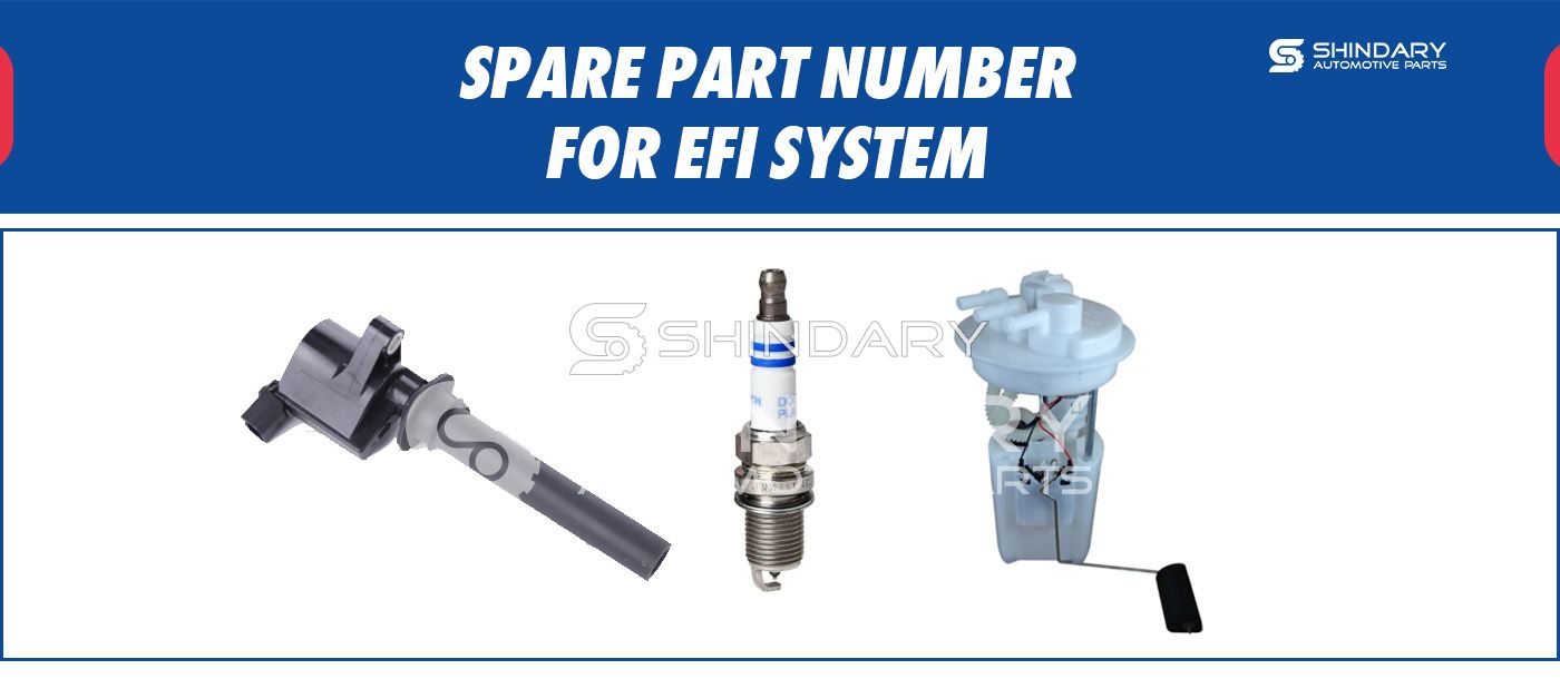 SPARE PARTS NUMBERS FOR EFI SYSTEM