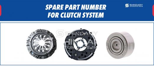 【SHINDARY PRODUCTS】SPARE PARTS NUMBERS FOR CLUTCH SYSTEM